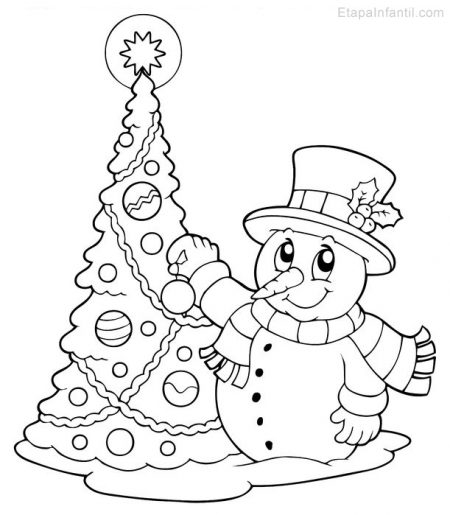 10 Dibujos De Navidad Para Colorear Etapa Infantil 3145