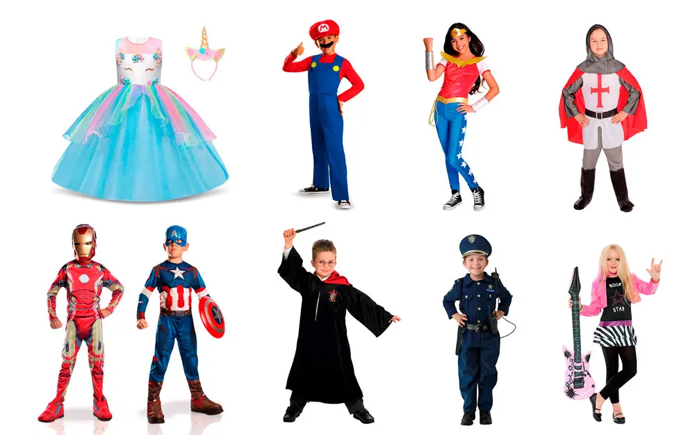 Ideas de disfrazes caseros de carnaval para niños y niñas