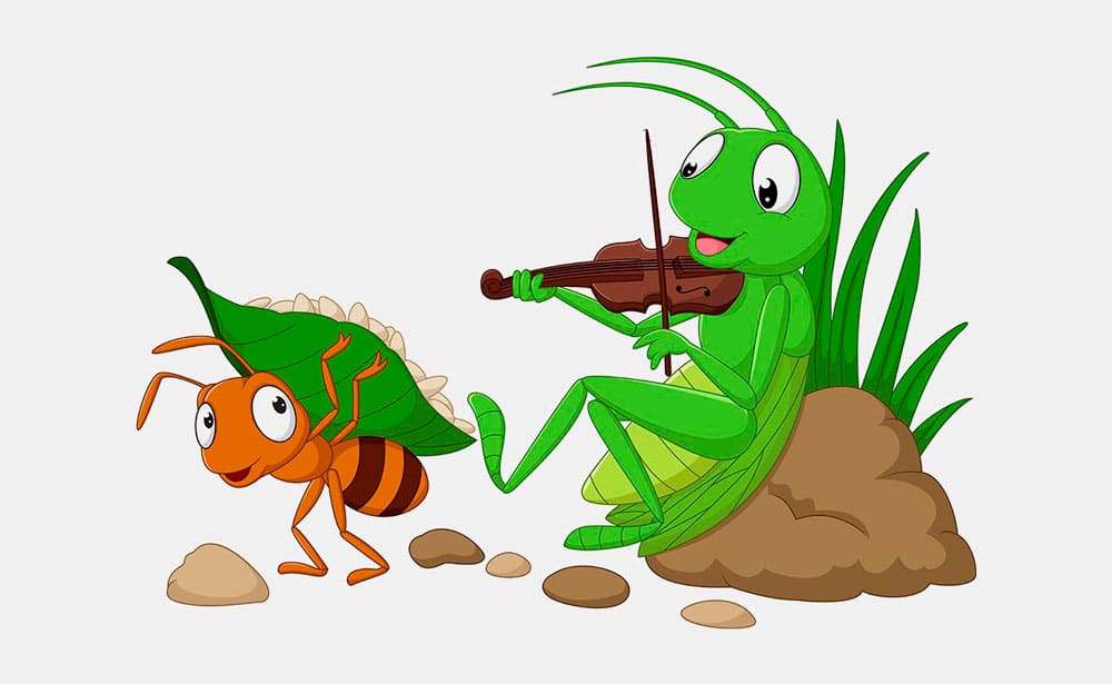 La cigarra y la hormiga: Una fábula para enseñarles a los niños el valor  del esfuerzo - Etapa Infantil