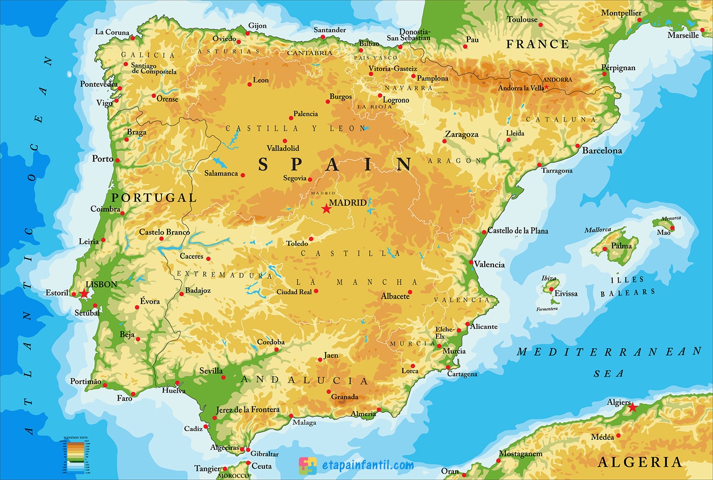 Mapas De Espana Para Imprimir Mapa De Espana Mapas Mapa Fisico De Images Porn Sex Picture 5443