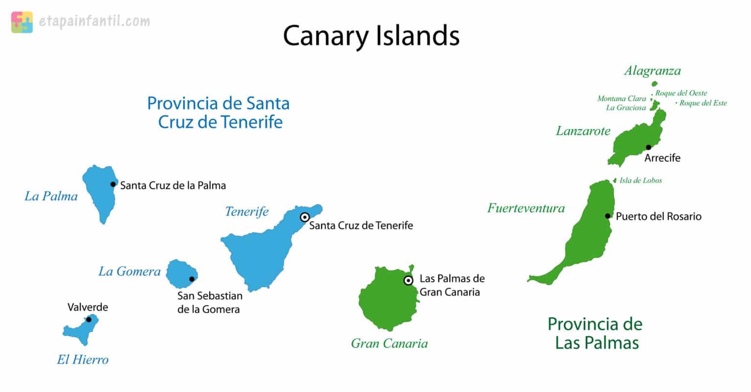 Los Mejores Mapas De Las Islas Canarias Etapa Infantil 4627